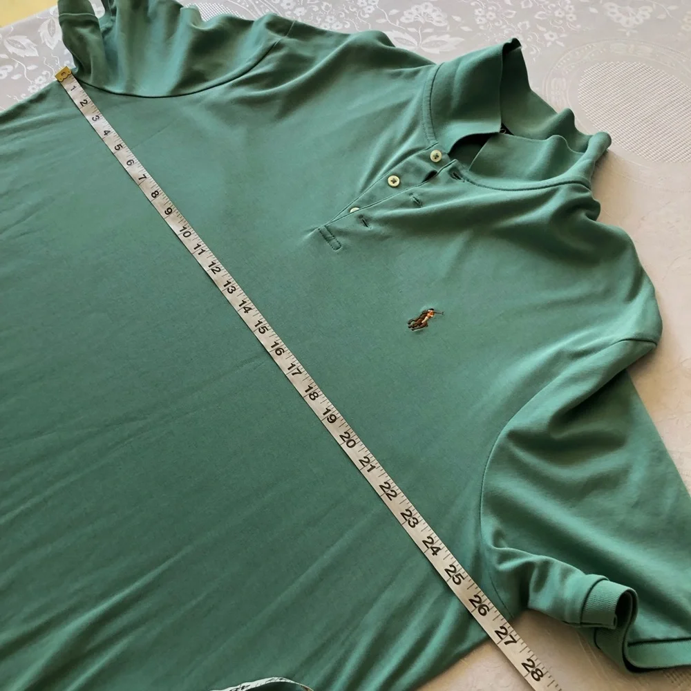 Polo by Ralph Lauren Men's Size XXL Sage Green Polo Shirt Classic-Fit Golf